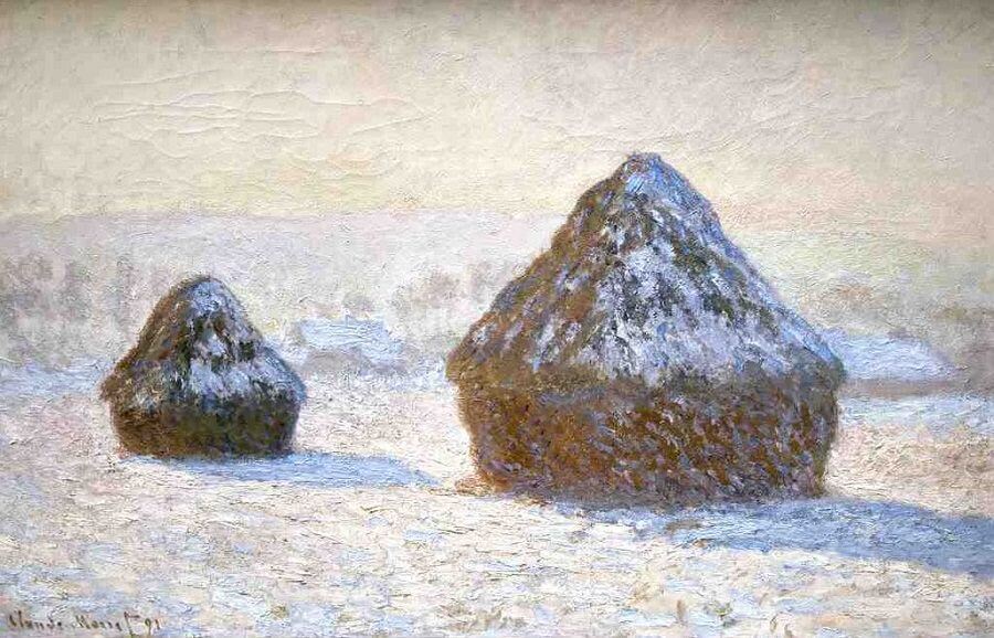 Haystacks, by Claude Monet