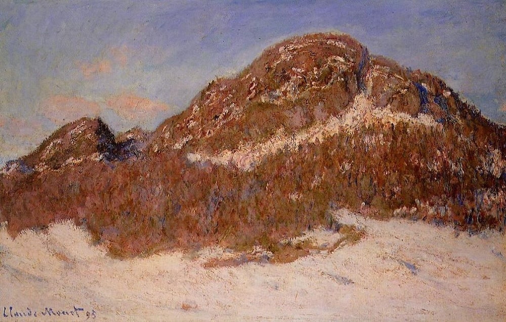 Mount Kolsaam in Norway,1895 by Claude Monet