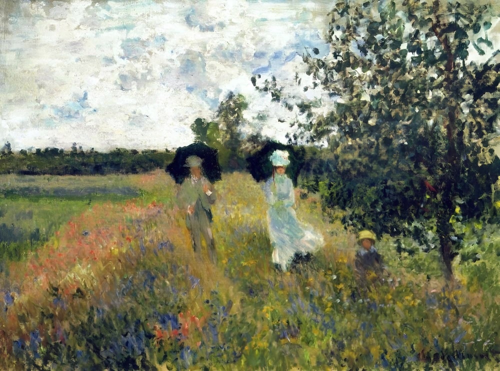 Promenade near Argenteuil, 1873 by Claude Monet