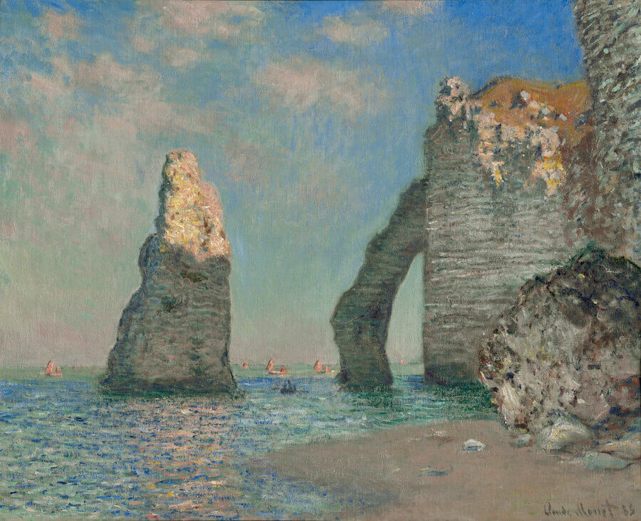 The Cliffs at Etretat, 1885 by Claude Monet