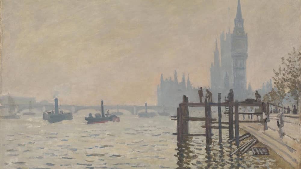 The Thames below Westminster, 1871 by Claude Monet