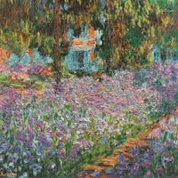 Irises in monet's deals garden