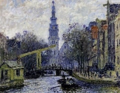 Canal in Amsterdam by Claude Monet