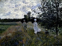 Promenade near Argenteuil by Claude Monet