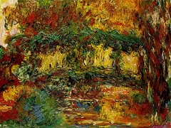 The Japanese Footbridge by Claude Monet